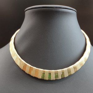 Gold Graduated Choker Necklace